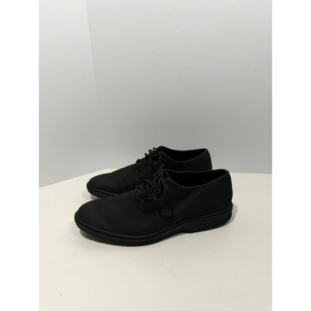 Timberland Swayer lane Mens 11.5 Black nubuck Waterproof Oxford Shoes A1QCZ shoe
